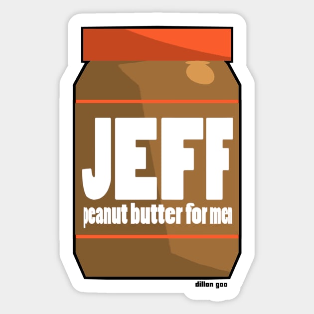 Jeff Peanut Butter - Katsuwatch Sticker by dillongoo